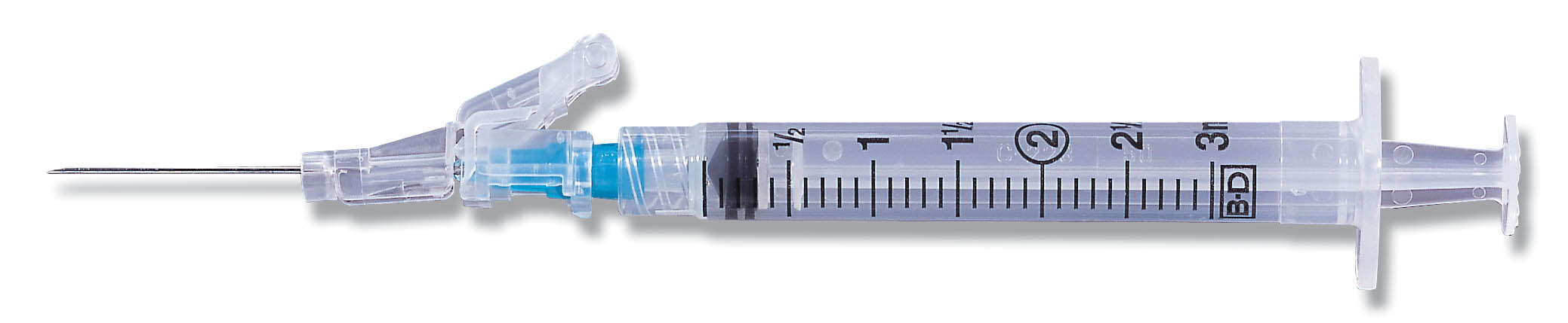 BD 3ml LuerLok Syringe with Hypodermic Needle, 25 G x 1
